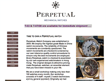 Tablet Screenshot of perpetual-watch.com
